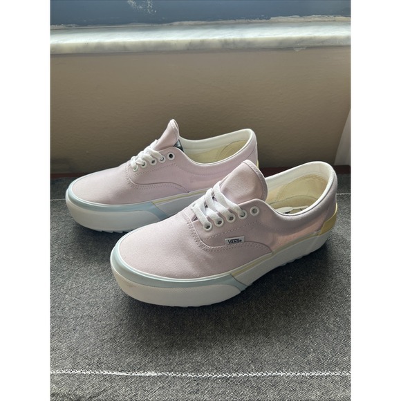 Vans Era Stacked Pastel Platform Pink White Blue Yellow Size 9 Women's - Picture 3 of 11